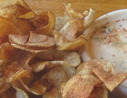 potato chips with peel
