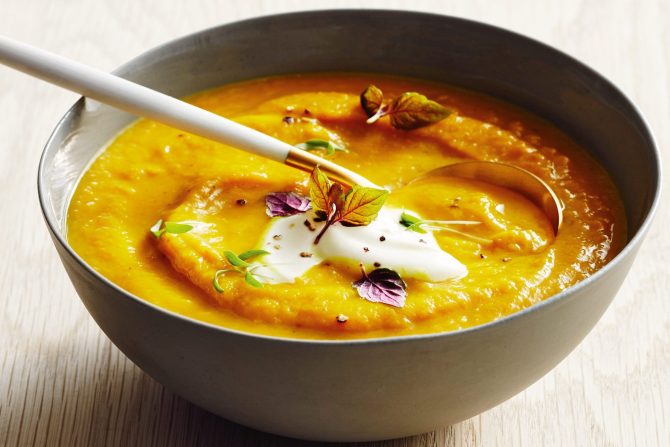Creamy and Non-Creamy Roast Pumpkin Soup