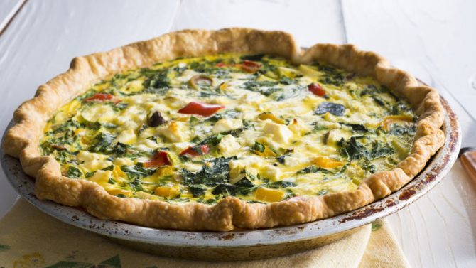 Enjoy Feasting with a healthy vegetable quiche recipe